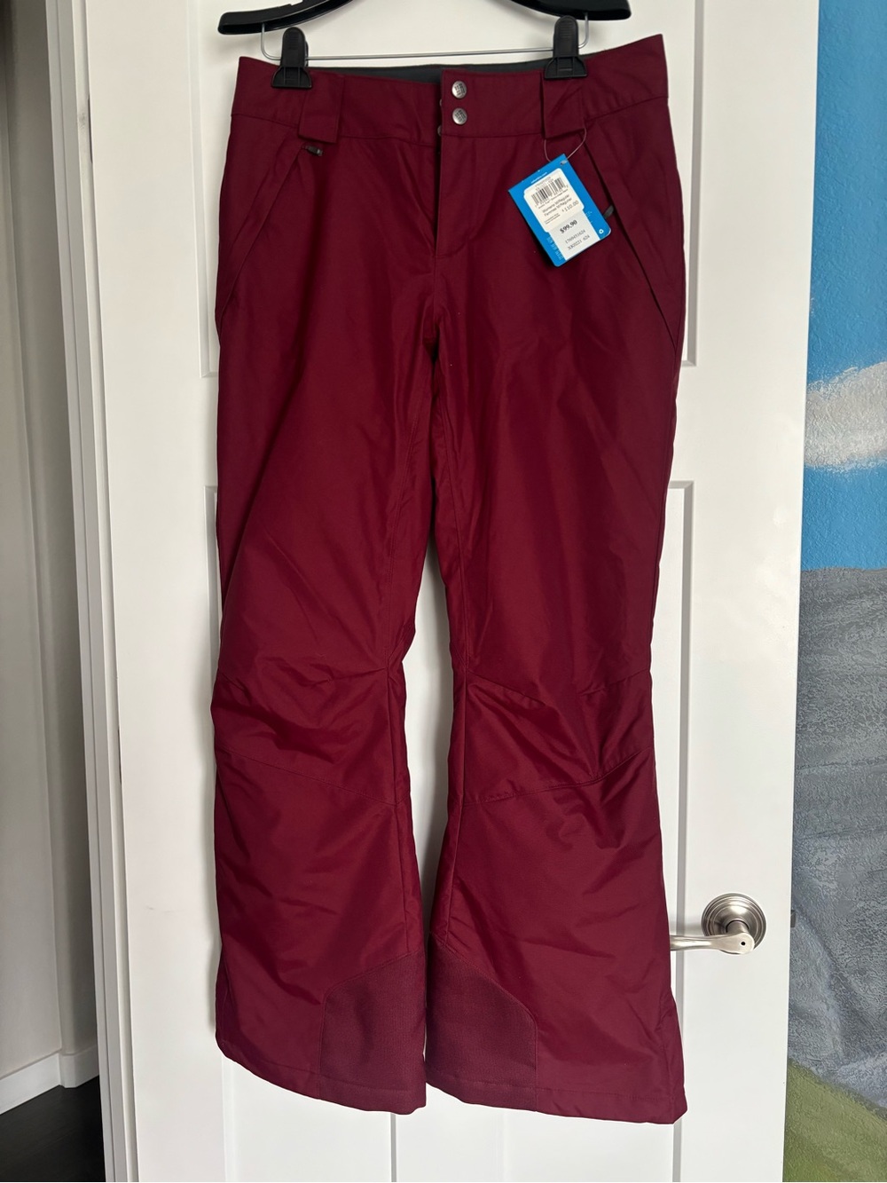 Columbia Burgundy Women's Snow Pants - Insulated Ski/Board Pants